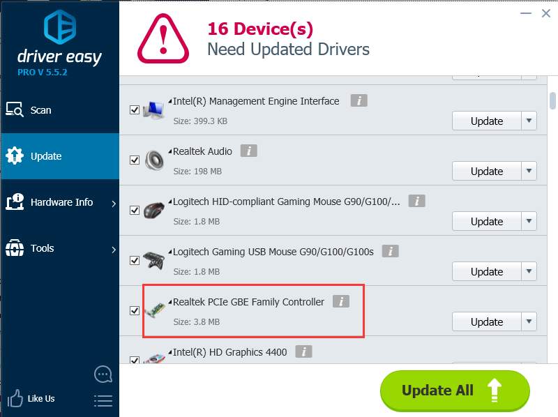 Realtek pci gb family controller driver update